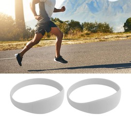 Rodillera, 2 Uds, Talla única, Silicona, Rótula, Correa para el Tendón de la Rodilla, Alivio del Dolor para Gimnasio (Gris)