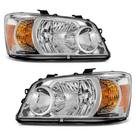 AXLAHA Headlight Assembly for 2004 2005 2006 2007 Toyota Highlander Headlight Sport Utility Headlight Amber Reflector to Change Passenger and Driver Side