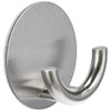 Wenko 4466190100 Wall hook Rondo Matt selfadhesive, Metal Stainless steel,