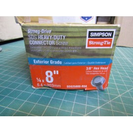 Simpson Strong-Tie Lot of 50 Simpson SDS25800-R50 Structural Wood Screw 1/4"x 8" NEW in Box
