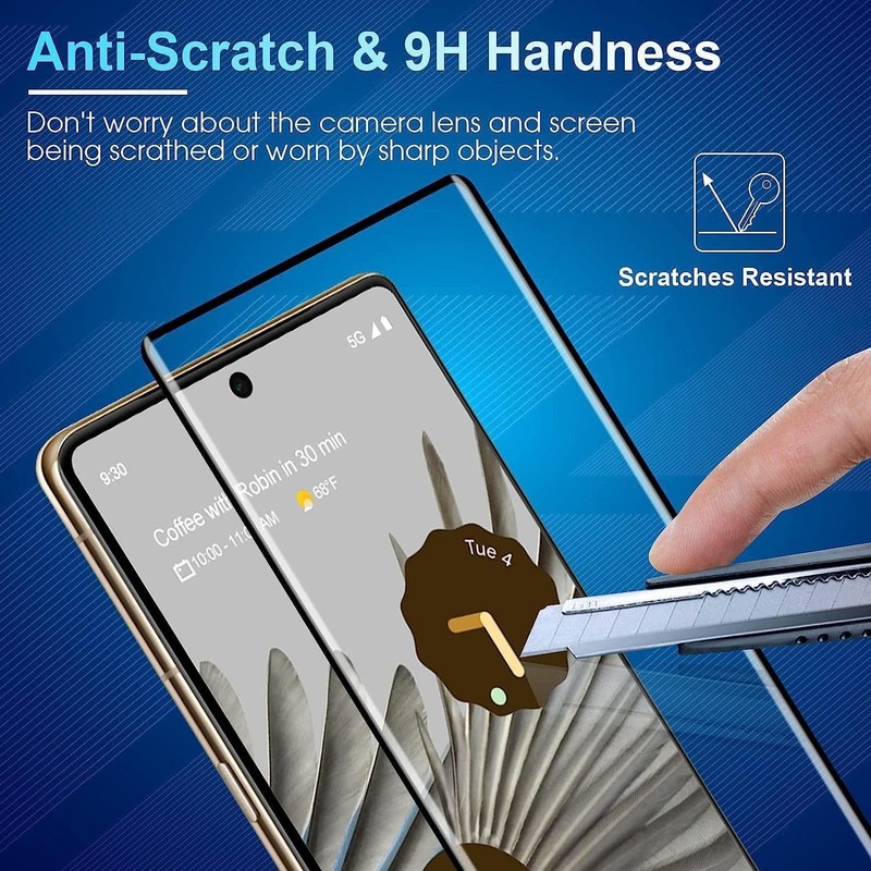 CWQZGUF Screen Protector Compatible with Pixel 7 Pro 5G, [3+3