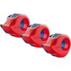 TESA Tape Label Dispenser, Mini Clear, Hand Dispenser, Pack of