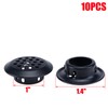 MY MIRONEY Air Vents 1-Inch(25mm) 10Pcs Black Circular Soffit Vent