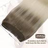 Sindra Invisible Wire Hair Extensions Ombre Blonde Human Hair Wire