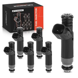 A-Premium - Juego de 6 inyectores de combustible compatibles con Ford F-150 2005 2006 2007 2008 V6 4.2L aspirado naturalmente, reemplazar # 5L3Z9F593AA, 5C3Z9F593AA