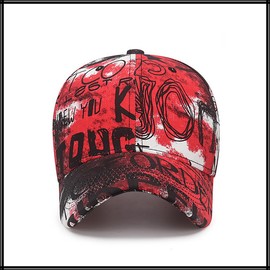 White Fang CZ087 Baseball Cap, Graffiti, Rock Brim, Cap, Stylish, Pop, Cool, Men's, Women's,, Black