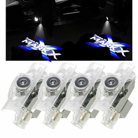 Minile Car Courtesy Light, Door Welcome Light, LED Logo Projection, Tool Included, Replacement Parts, Set of 4