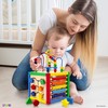 Wooden Activity Play Cube 6 in-1 for Baby with Removable