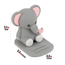 CAIRIAC Cell Phone Stand, Elephant Design Tablet Phone Holder, Animal Smartphone Desk Holder, Lovely Animal Mobile Phone Accessory Ornament Bracket for Office Home