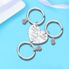 Sister Keychain Gifts for 3 Sisters 3PCS Middle Sis Big