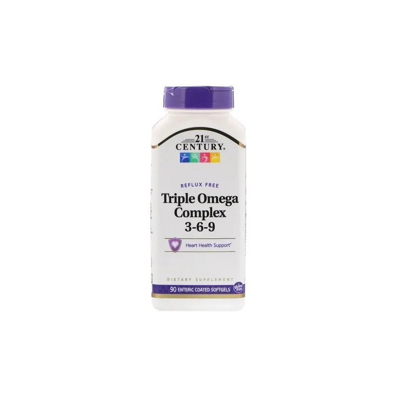 Suplemento Omega 3-6-9 90 Cápsulas 21st Century Sin Sabor