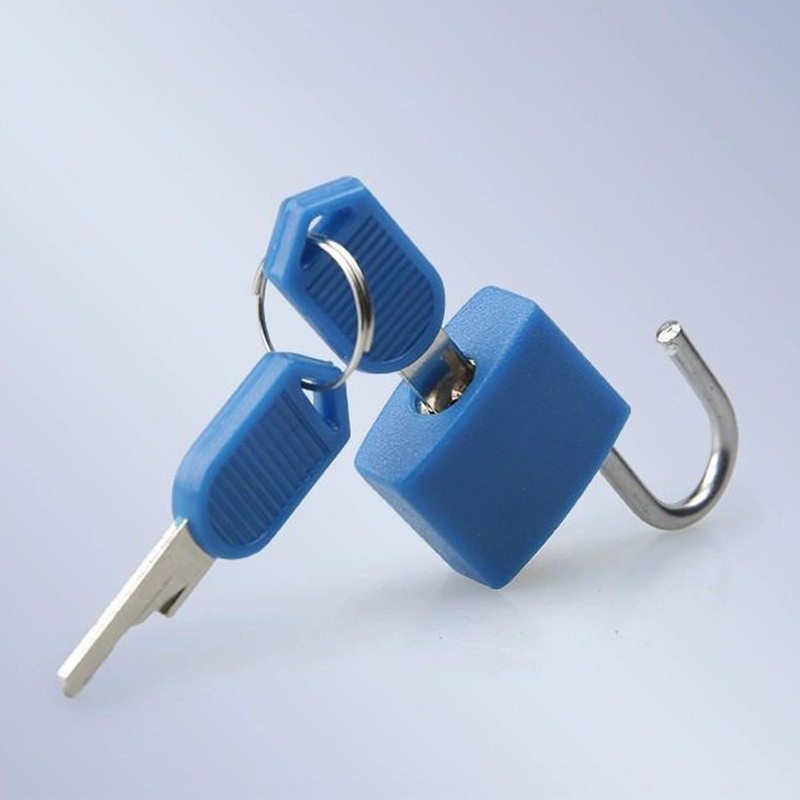 Yesmin 2 Pcs Luggage Lock with Key,Mini Padlock Luggage Lock