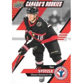 2021 Upper Deck NHCD Hockey #CAN1 Tim Stutzle Rookie Card RC Hockey Card