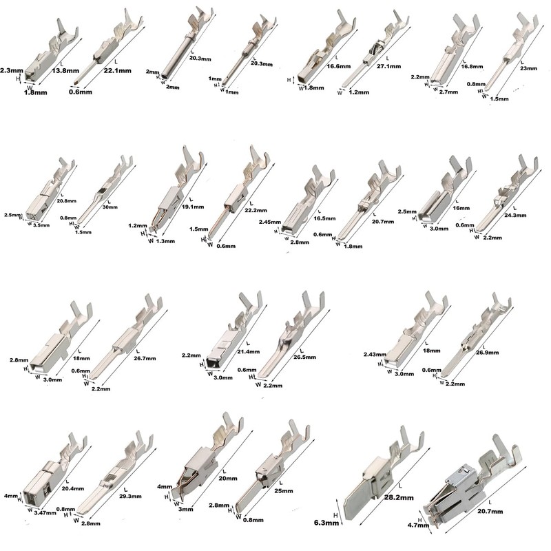 430Pcs 28types Automotive Car Electrical Terminal Pins auto Connectors Kit