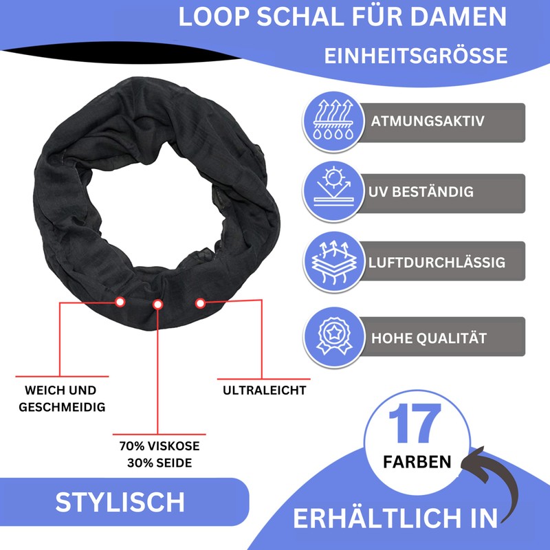 beybey® Fashionable Tube Scarf for Women - Practical Loop Scarf