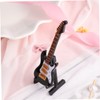 NOLITOY Mini Electric Guitar Model Black Miniature Guitarra Decor with