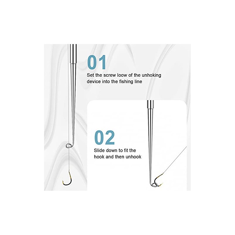 ARFUKA Fish Hook Remover Stainless Steel Fishing Hook Remover Tool