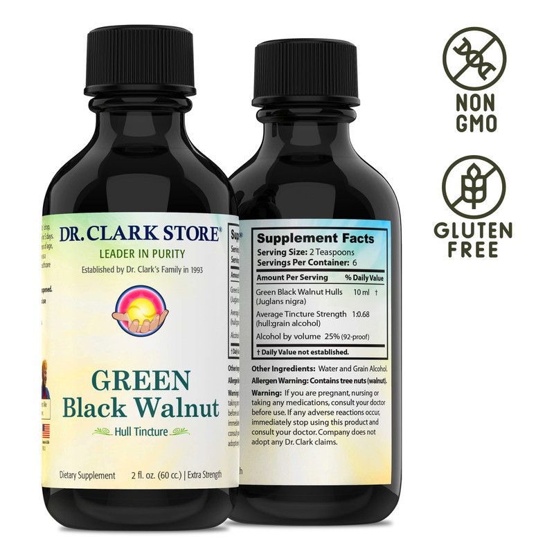 Original Green Black Walnut Hull Tincture (Extra Strength) by Dr.