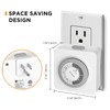 G-Homa 24-Hour Mechanical Timer Outlet with 2 Grounded Outlets -