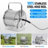 SPECILITE Stainless Steel Garden Hose Reel with 3/8" 100FT Hose