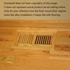 Homewell 2 Pcs Pack Red Oak Wood Floor Register, Flush
