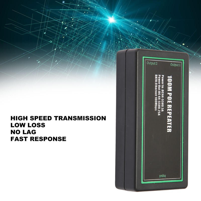 POE Extender Standard Gigabit Monitoring Signal Repeater Splitter for IP