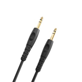 D’Addario Accessories Custom Series Guitar Cables - Instrument Cable with ¼ Inch Ends - High Performance Guitar Cord - For Guitars, Bass, Keyboards - Stereo - Straight End, 25 feet