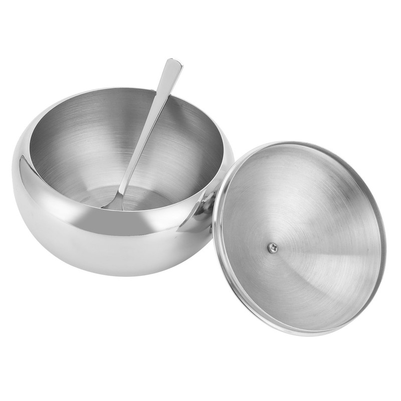 Seasoning Box 304 Stainless Steel Sugar Salt Bowl Container Household
