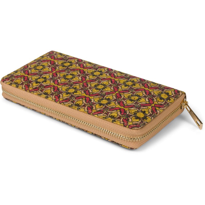 styleBREAKER 02040138 Women's Cork Purse with Colourful Pattern Print in