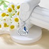 RMREWY 925 Sterling Silver Blue Jay Necklace Our Love Never
