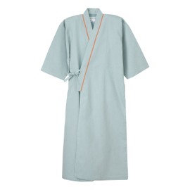 Nagayleben SG-1440 Unisex Patient Clothes, Yukata-Type Lab Coat, green