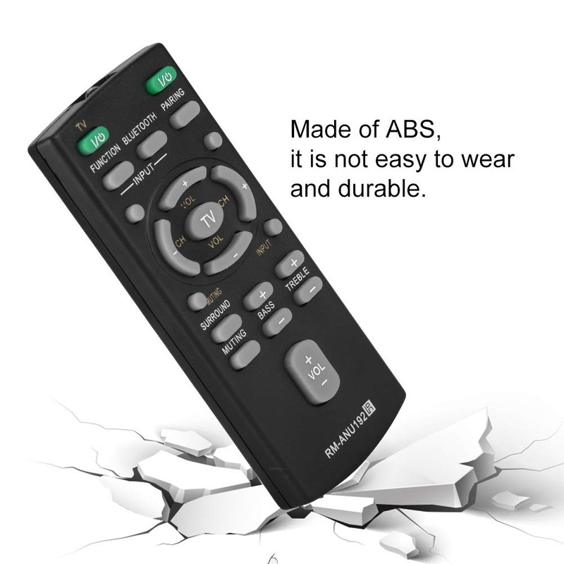 Remote Control, Black ABS Sound Bar Remote Control Replacement for
