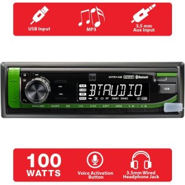 Dual Electronics Caterpillar Tractor Radio | Bluetooth | USB | Plug N Play Harness | Headphone