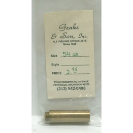 Geake & Son's 54 Grain Brass Flask Spout Black Powder Measure USA Made