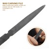 VILLCASE Half Round Wax File, 8'' Double Ended Flat Wax