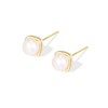 FOXNOV 14K Gold Plated Freshwater Pearl Earrings for Women, Sterling