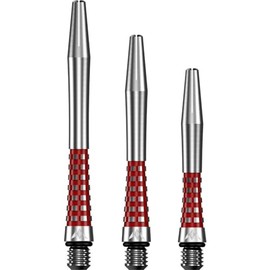 Mission Atom13 Naturel Metal Gripped Red Dart Shafts Short