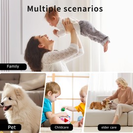 Hinouqea 2025 Upgraded 1080P Security Camera Wireless Indoor,Home Camera for Pet/Baby,Suitable for Home Offices-YSWLB192