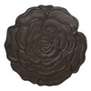 Ebros Gift Cast Iron Rose Flower Blossom Garden Stepping Stone