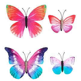Widmann 09830 Hair Clip Butterfly 4 Pieces Princess Fairy Costume Accessory Carnival Theme Party