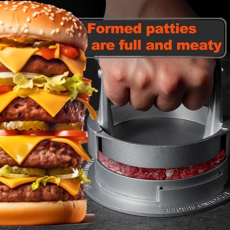 Hamburger Press, Smash Burger Press Flat, Burger Smasher for Griddle,