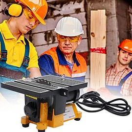 4" Mini Electric Table Saw Woodworking Bench Cut-Off Saw DIY Cutting Tool 90W Cutting Machine Cutter 4500Rpm For Metal Wood Stone Glass Wood