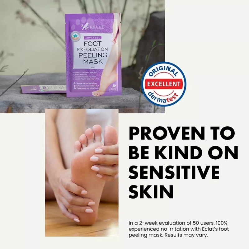 Eclat Skincare. Mascarilla Exfoliante Para Pies.