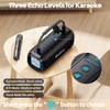 Portable Karaoke Machine, Speaker with Microphone, Three Echo Levels, Indoor