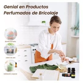 Coolla | Kit de 6 Aceites Esenciales para Aromaterapia | 100% Naturales | Lavanda, Árbol de Té, Eucalipto, Limón, Naranja y Menta | 10 ml Cada uno