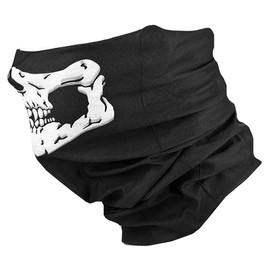 WHITE FANG FG028 Men's Face Guard, Neck Warmer, Skull, UV Protection, Airsoft Game, For Men