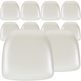 Flash Furniture 10 Pack Hard Ivory Vinyl Chiavari Chair Cushion