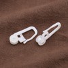 Create idea 100PCS Rolling Curtain Clips White Plastic Curtain Hooks
