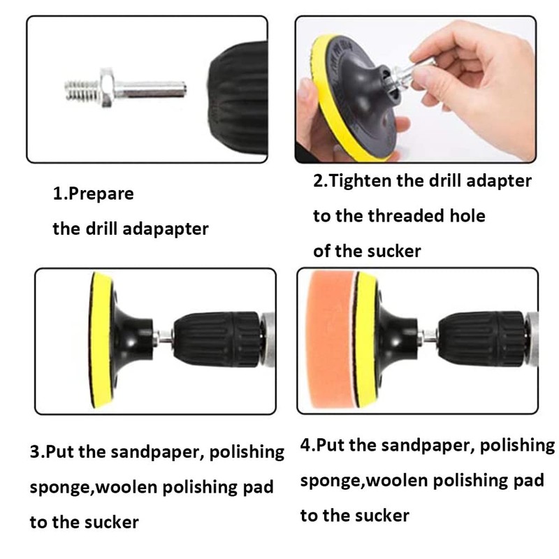 Eyech 2Pcs 5 Inch Hook and Loop Backing Pad Sanding