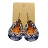 Unbranded Realistic Tiger Face Boutique Earrings 2.25”x 1.5”, 2 Sided,